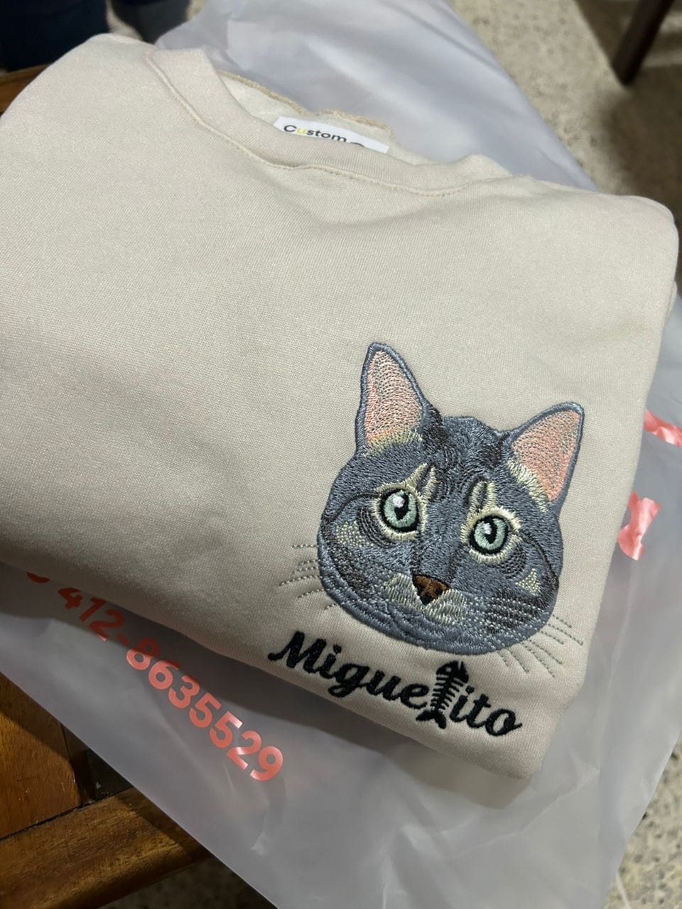 Customer photo review of 🐾 Rostro de mascota 🧵