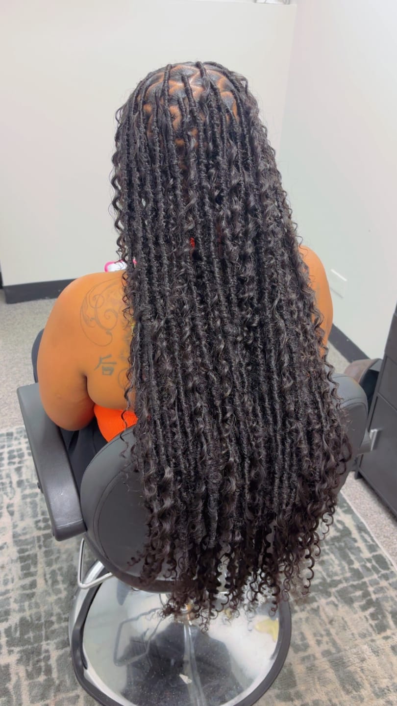 Customer photo review of Wholesale - Double Drawn Burmese Hair Bulk Braiding Hair (Price for 1 Bundle)