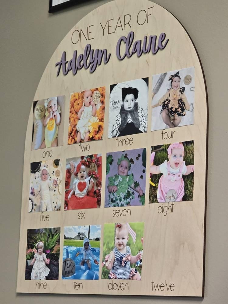 Customer photo review of One Year Of Photo Board