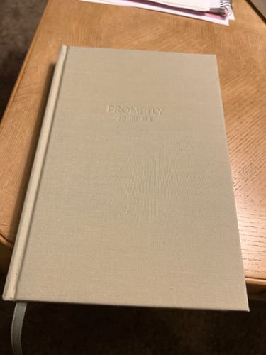 Customer photo review of A Complete Childhood History: From Pregnancy to 18 Years Old (Sage Green, Linen)