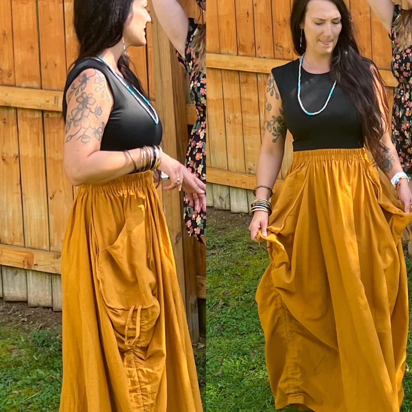 Customer photo review of Maxi Skirt Alaina Copper