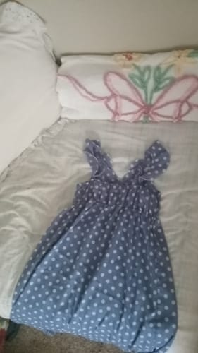 Customer photo review of 1930s Strap Ruffles Polka Dots Nightgowns