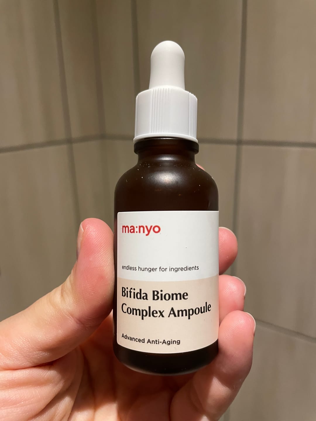 Customer photo review of Ādu atjaunojoša ampula ar bifidobaktēriju lizātu Manyo Bifida Biome Complex Ampoule