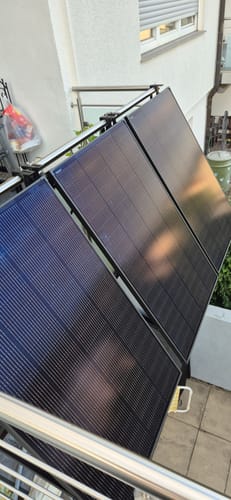 Customer photo review of Ray Balkon mit Schild Balkonkraftwerk