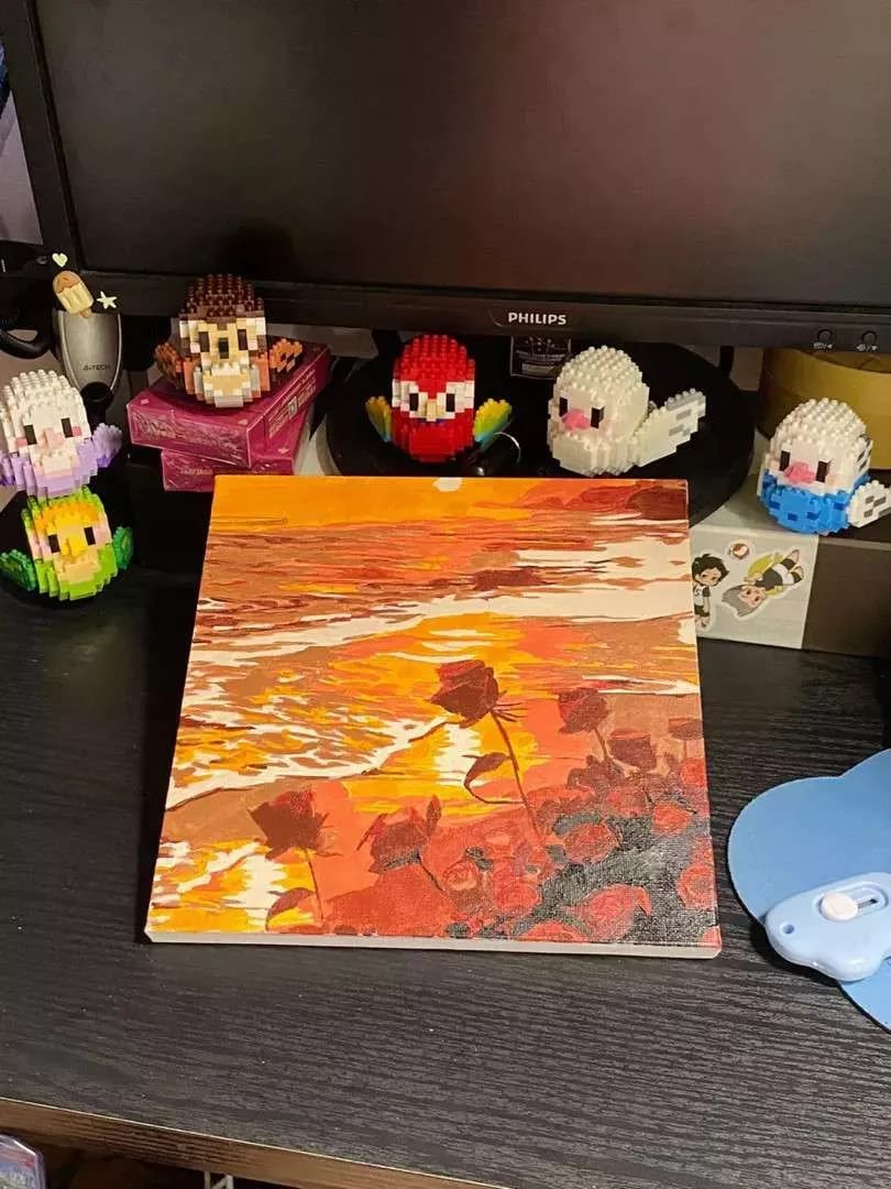 Customer photo review of [BUNDLE OF 3] Pause & Paint – Paint by Numbers Kit