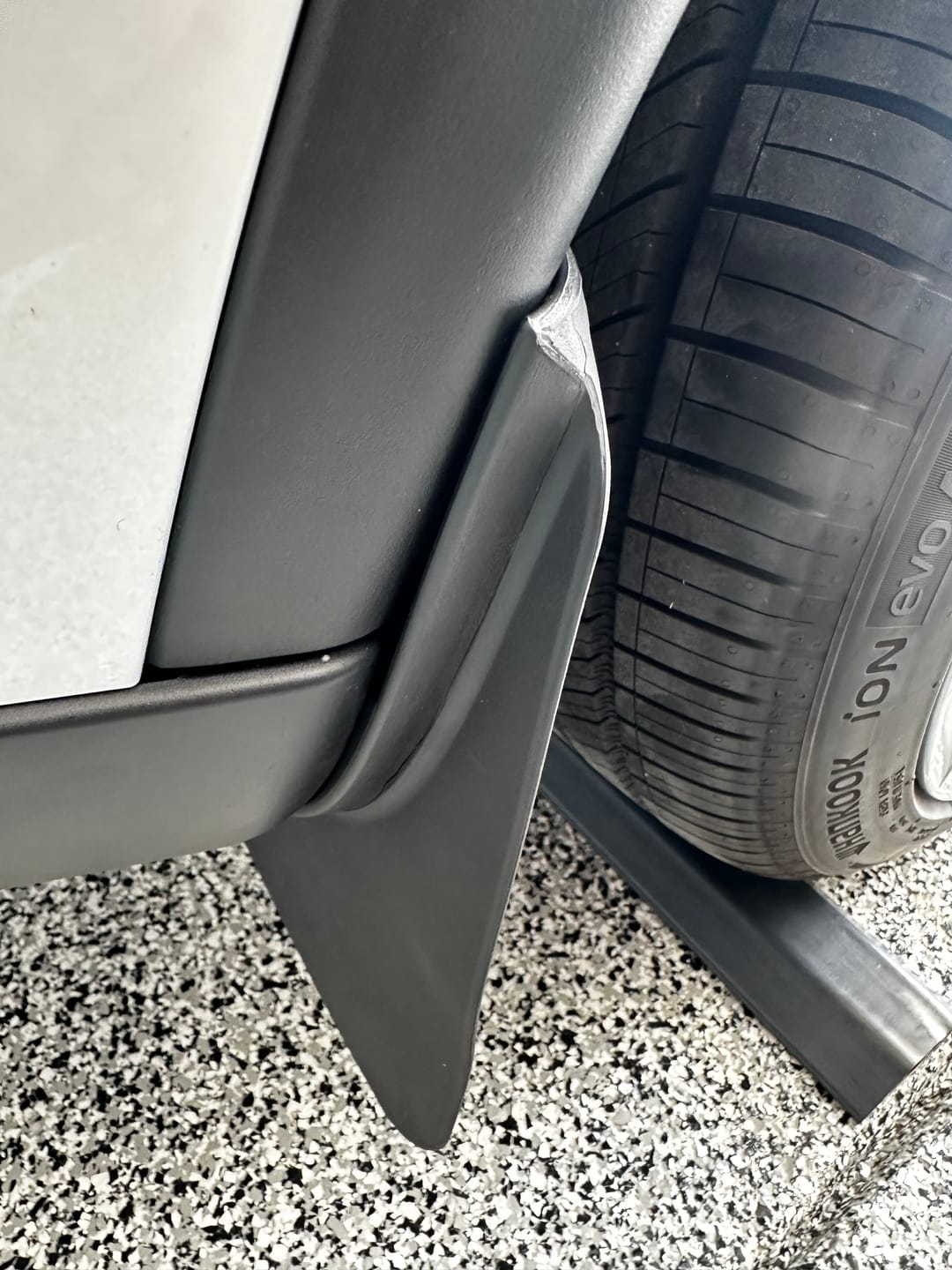 Customer photo review of Mud Flaps Splash Guards for Model Y All Year