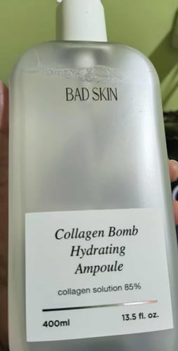 Customer photo review of Bad Skin™ Korean Collagen Bomb Hydrating Ampoule