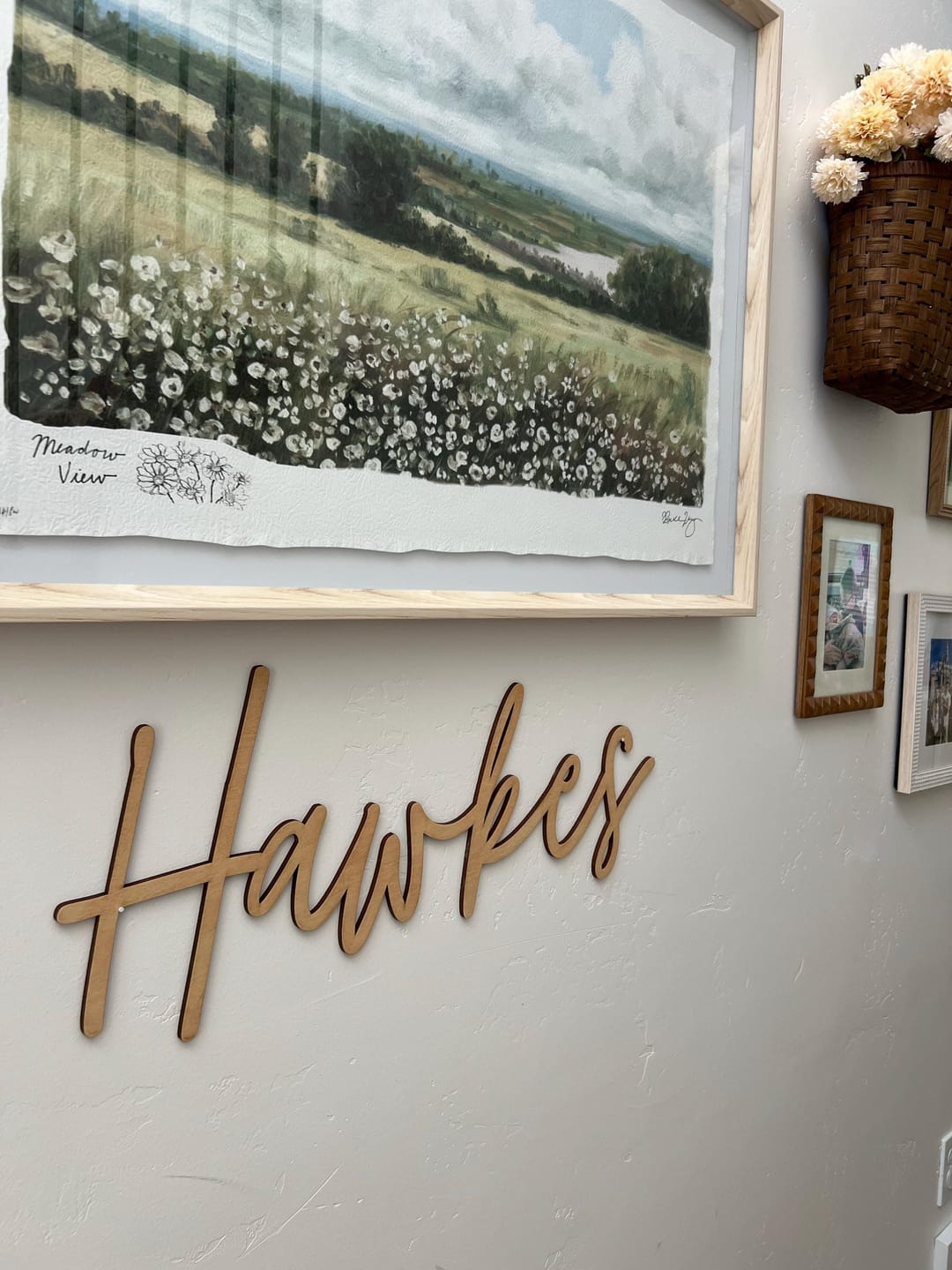 Customer photo review of Custom Wooden Word