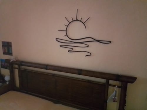 Customer photo review of Décoration Murale en Métal - Soleil (SUN.03)