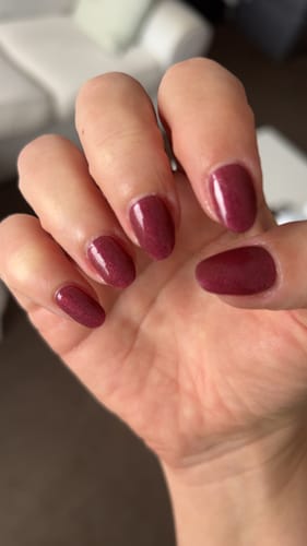 Customer photo review of Carol | Super Jellies DIY Hard Semi Cured Gel Nail Wraps
