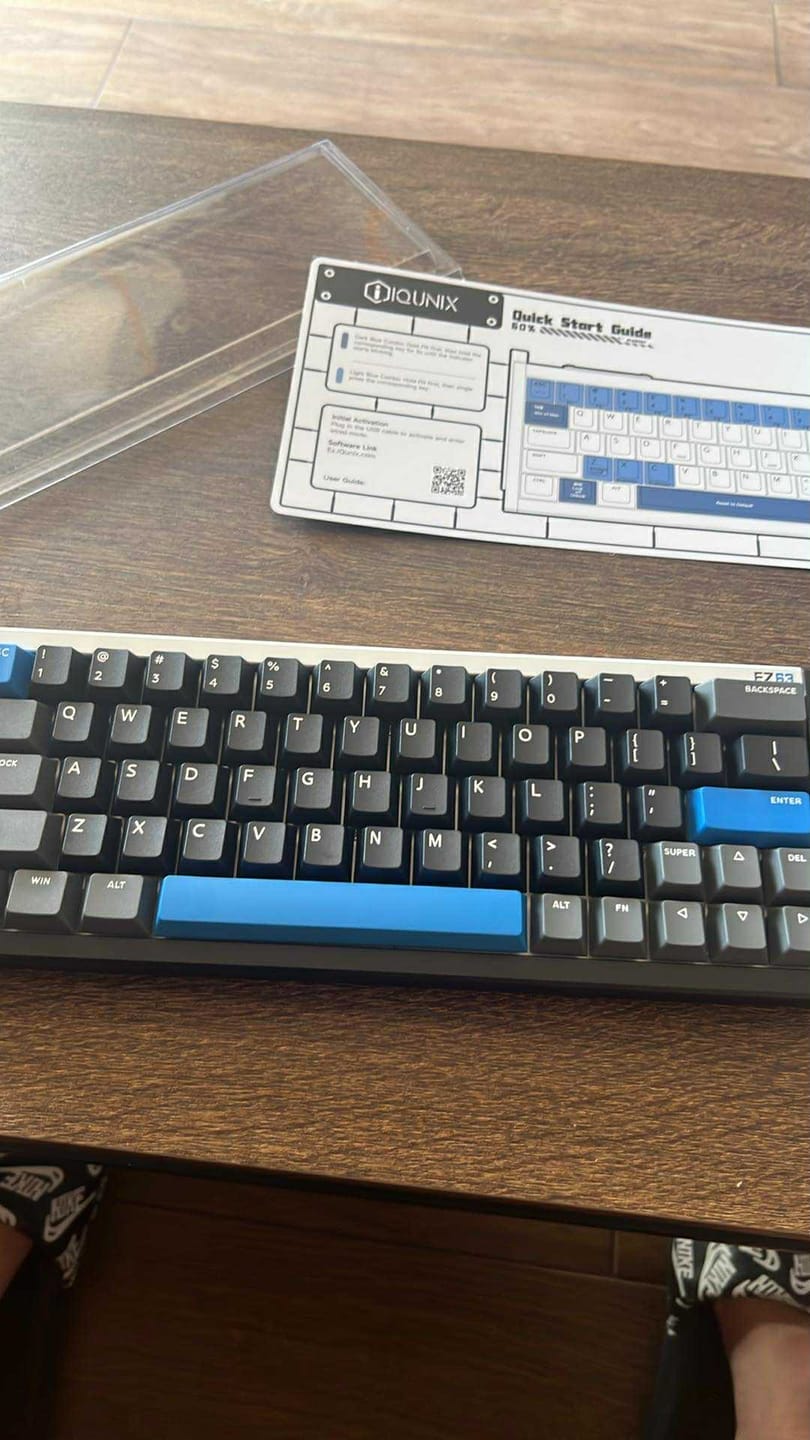 Customer photo review of IQUNIX EZ60/EZ63 Magnetic Switch Gaming HE Keyboard