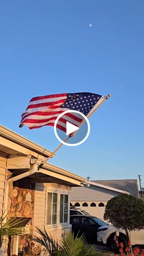 Customer video review of 3' x 5' American Flag Set