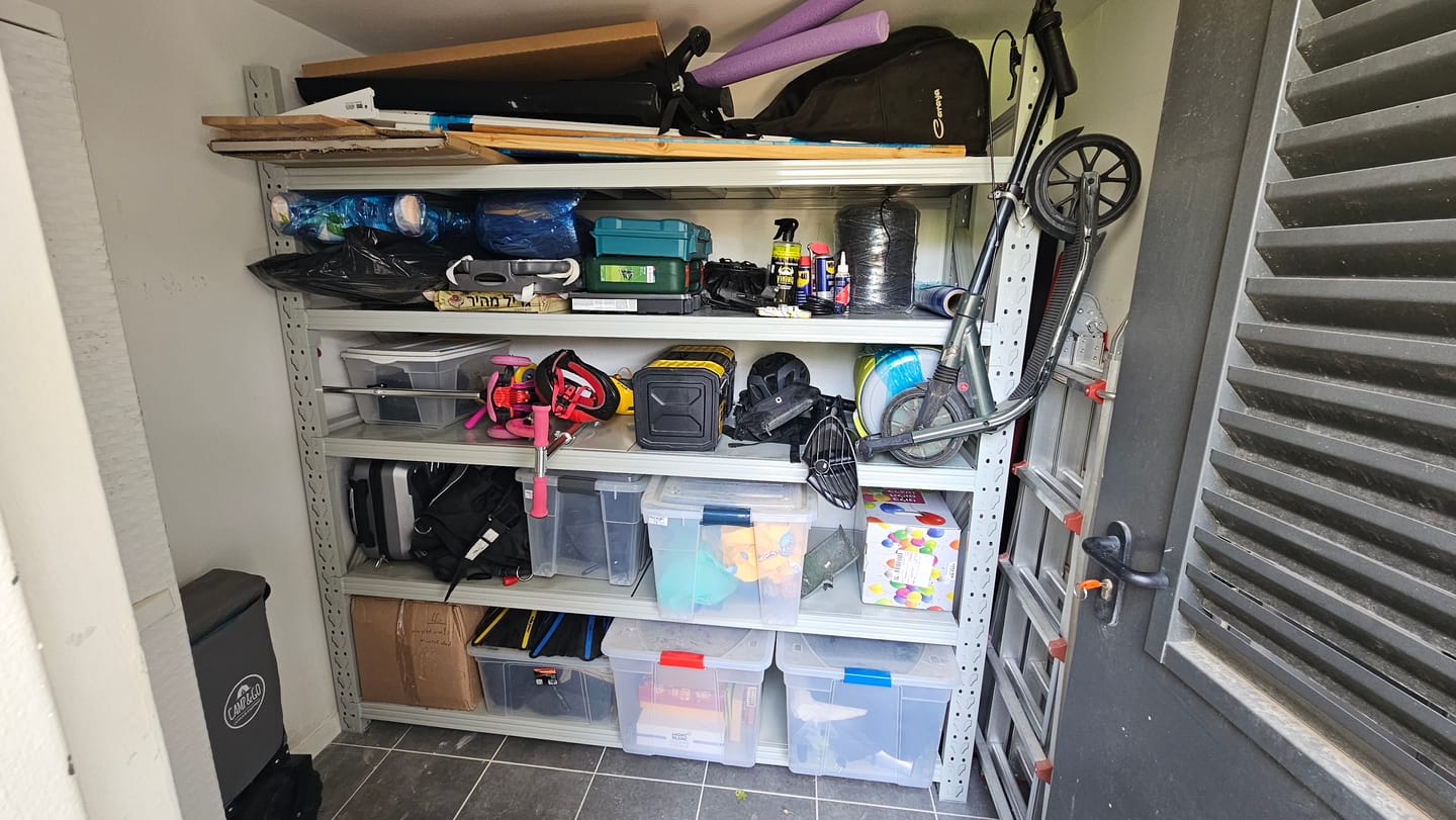 Customer photo review of מדפים מודולריים למחסן כוננית מתכת מודולרית 200/60/200
