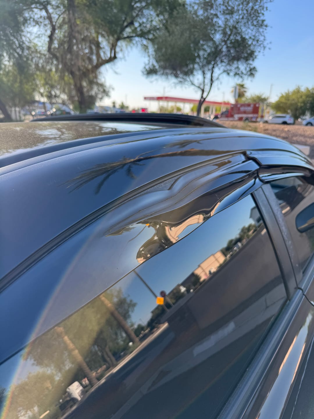 Customer photo review of 2006-11 Honda Civic Sedan Window Visors Wind Deflectors Rain Guards