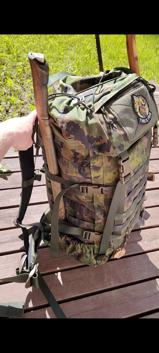 Customer photo review of Kantamus 40L, camo backpack