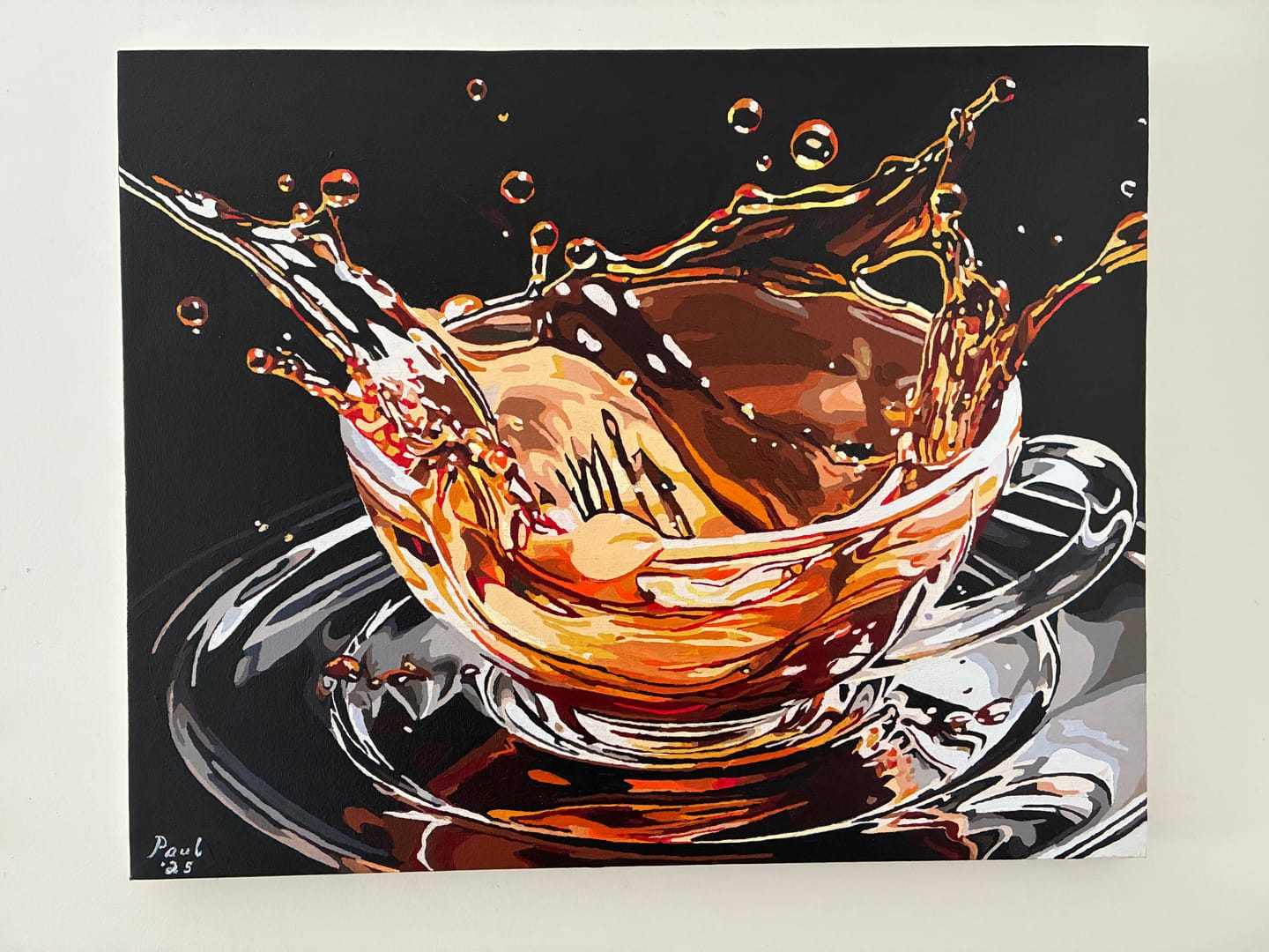 Customer photo review of Coffee Splash Abstract