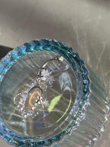 Customer photo review of Love Matrix Belly Dangle