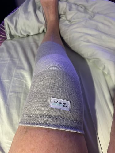 Customer photo review of Premium Bamboo Knee Sleeve (Single)