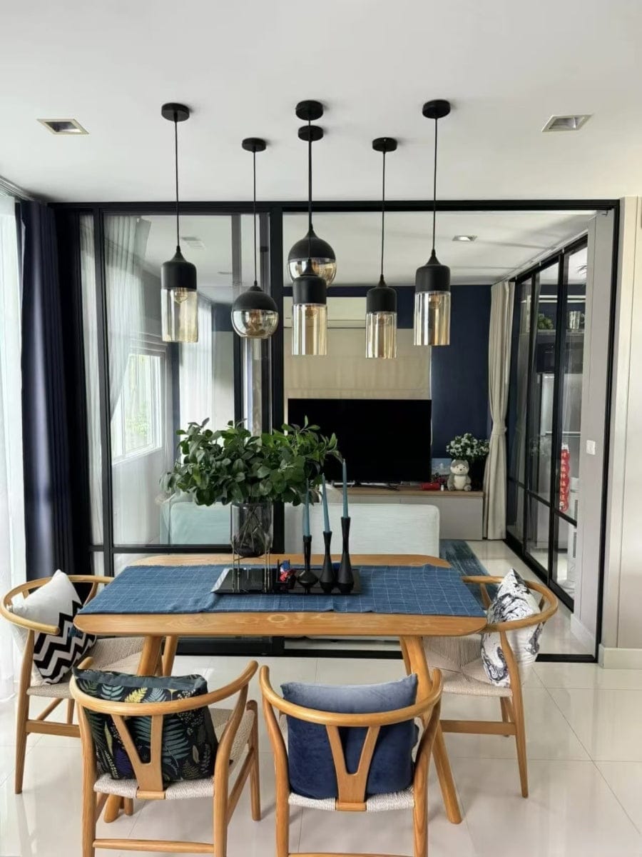 Customer photo review of Umbra Quartet Pendant Light