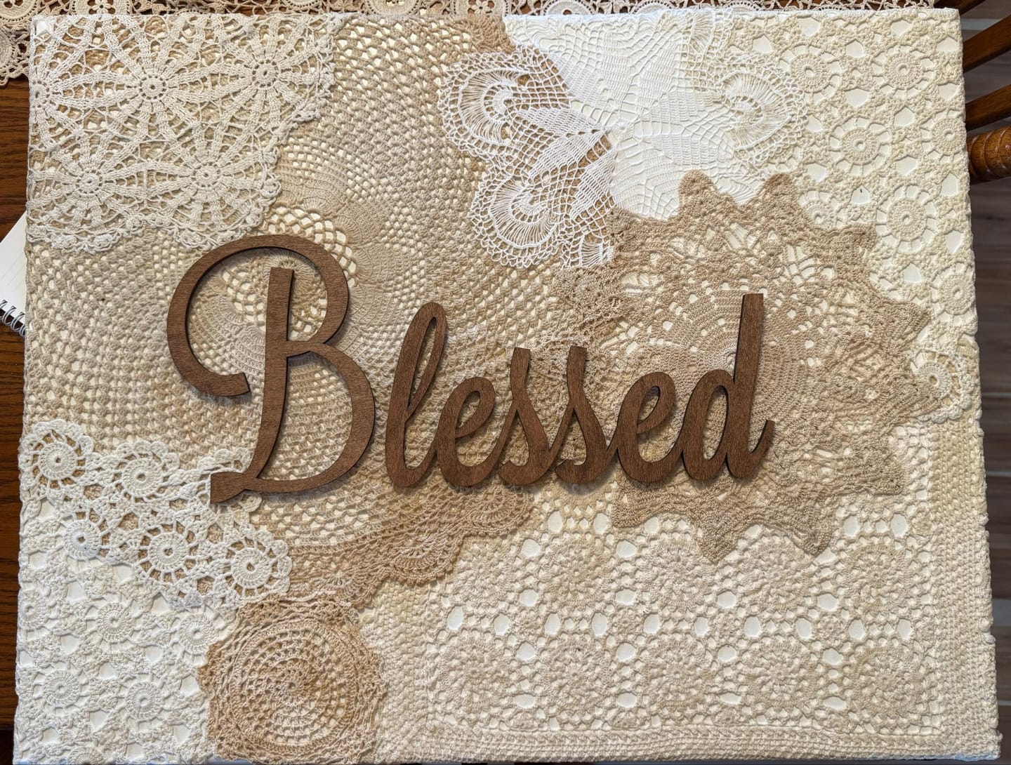 Customer photo review of Custom Wooden Word
