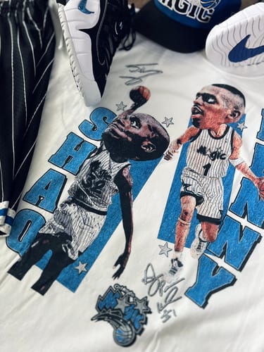 Customer photo review of "Shaq & Penny" Big Head T-Shirt