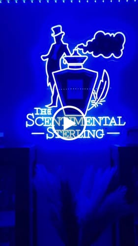 Customer video review of THE SCENTIMENTAL STERLING - Premium Neon Artwork