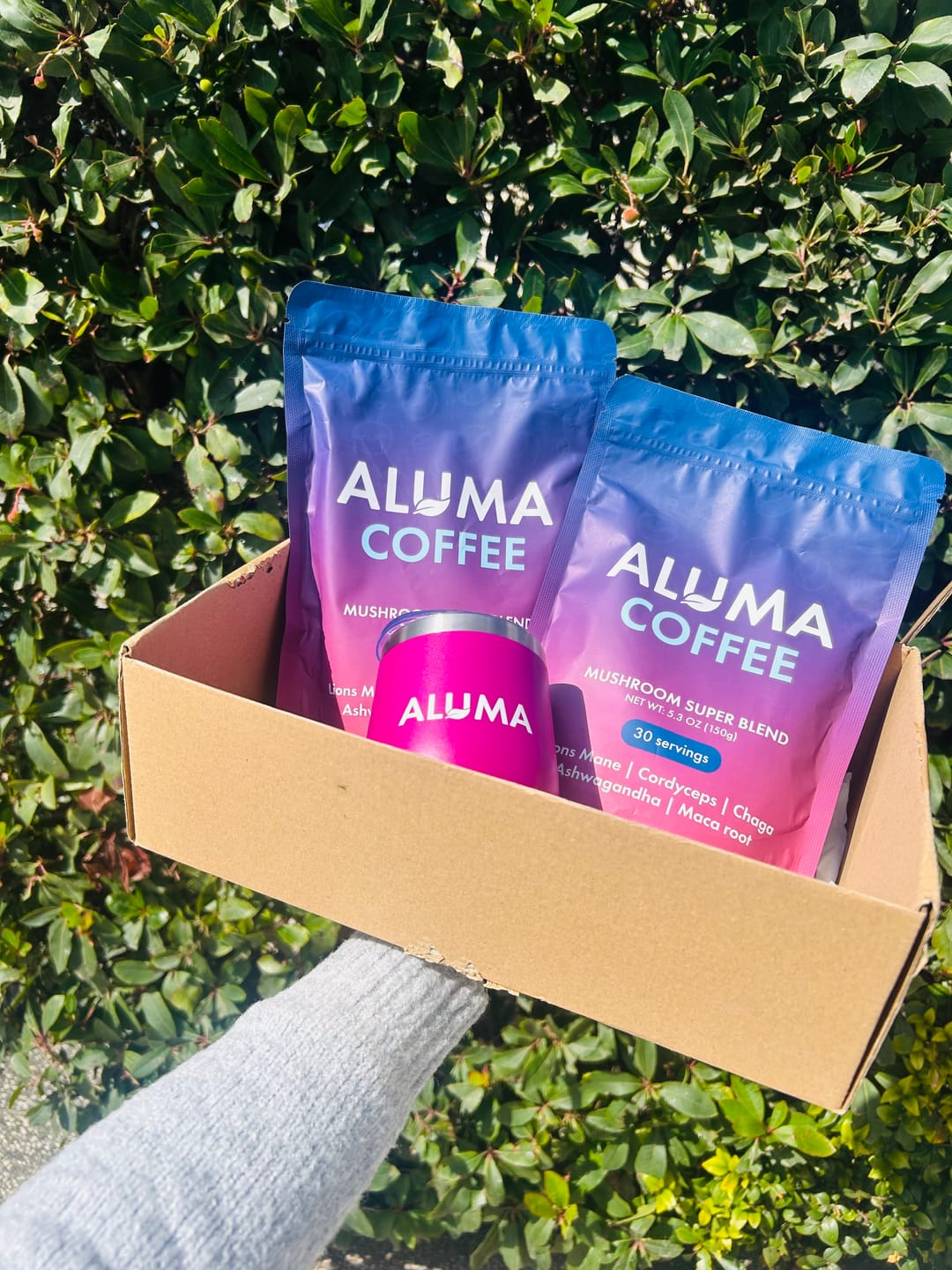 Customer photo review of ALUMA Mushroom Coffee