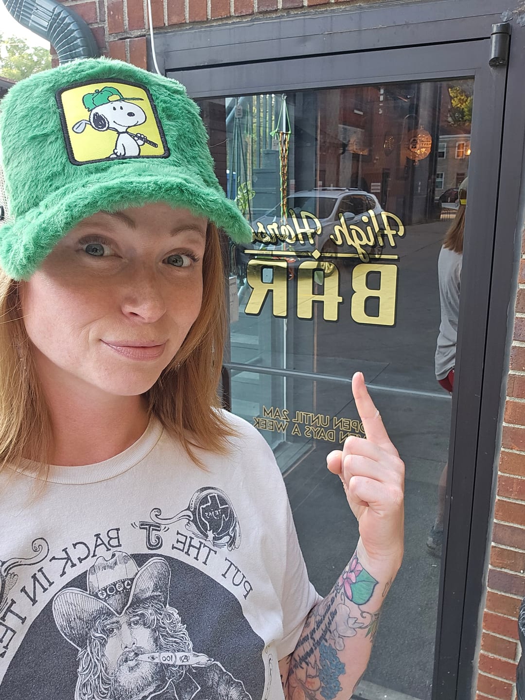 Customer photo review of OVERLORD X Peanuts: Golf Snoopy Trucker Cap