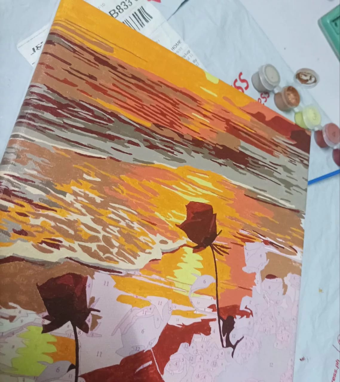 Customer photo review of [BUNDLE OF 3] Pause & Paint – Paint by Numbers Kit