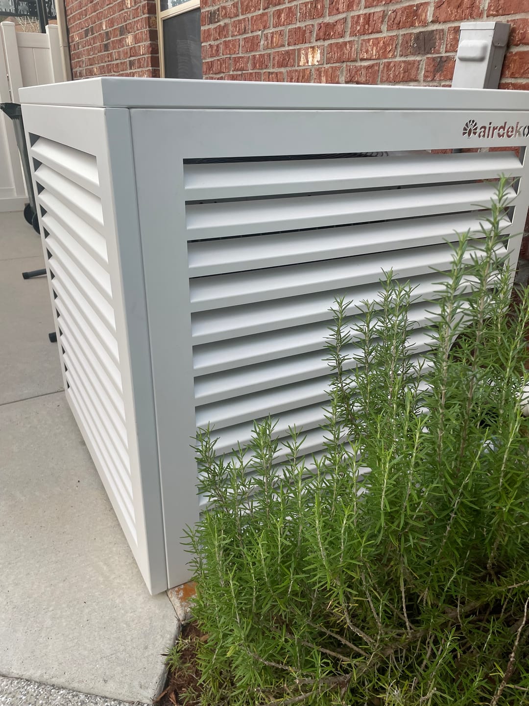 Customer photo review of Central AC Cover - White