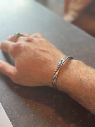 Customer photo review of Keffiyeh Cuff