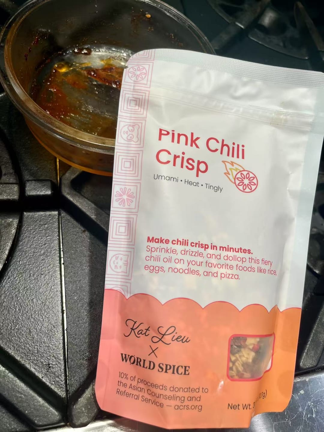 Customer photo review of Pink Chili Crisp