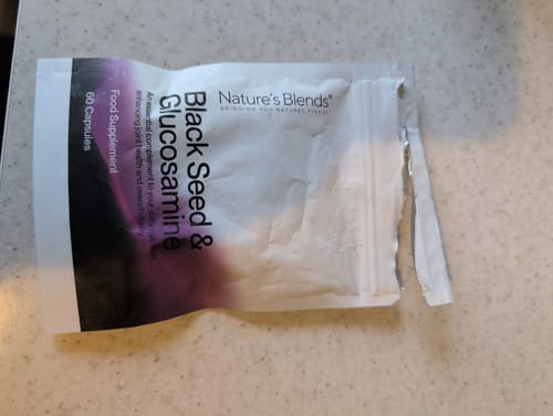 Customer photo review of Black Seed Oil & Natural Glucosamine Capsules