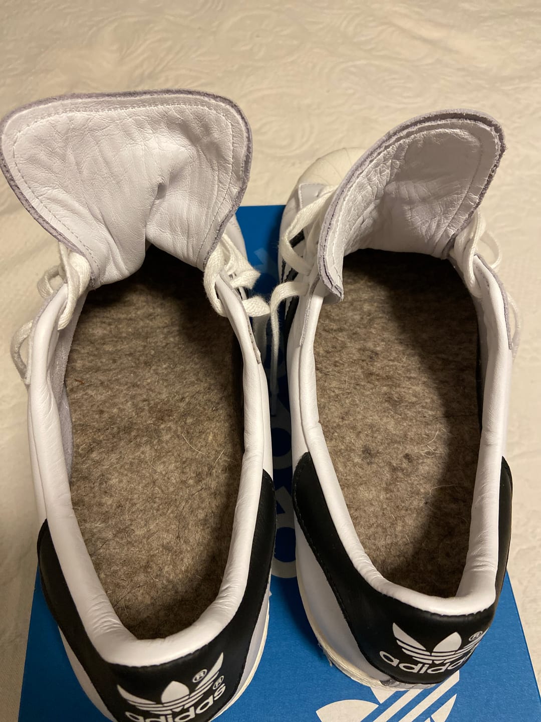 Customer photo review of Wool Felt Insoles - 13mm Thick