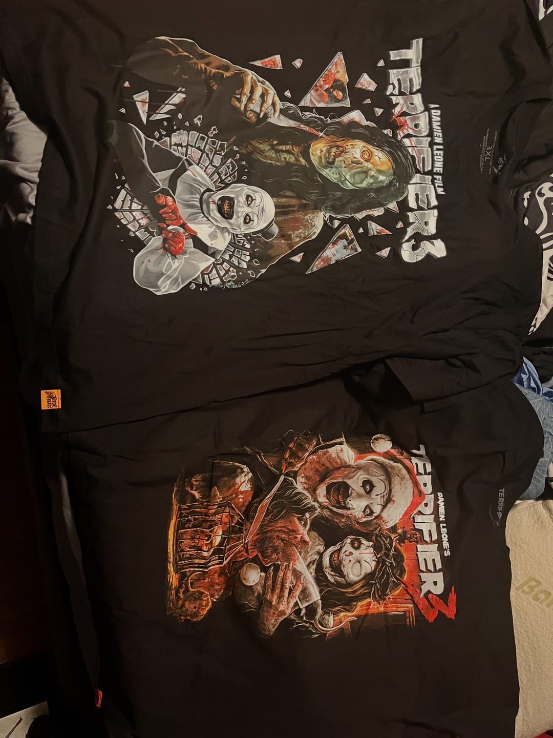 Customer photo review of Terrifier 3 Glass Act T-Shirt