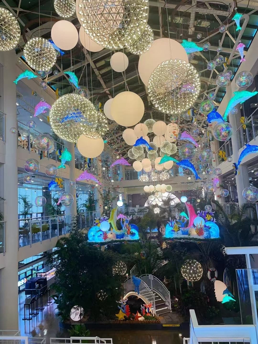 Customer photo review of Sparkling Raimond LED Sphere Pendant Light