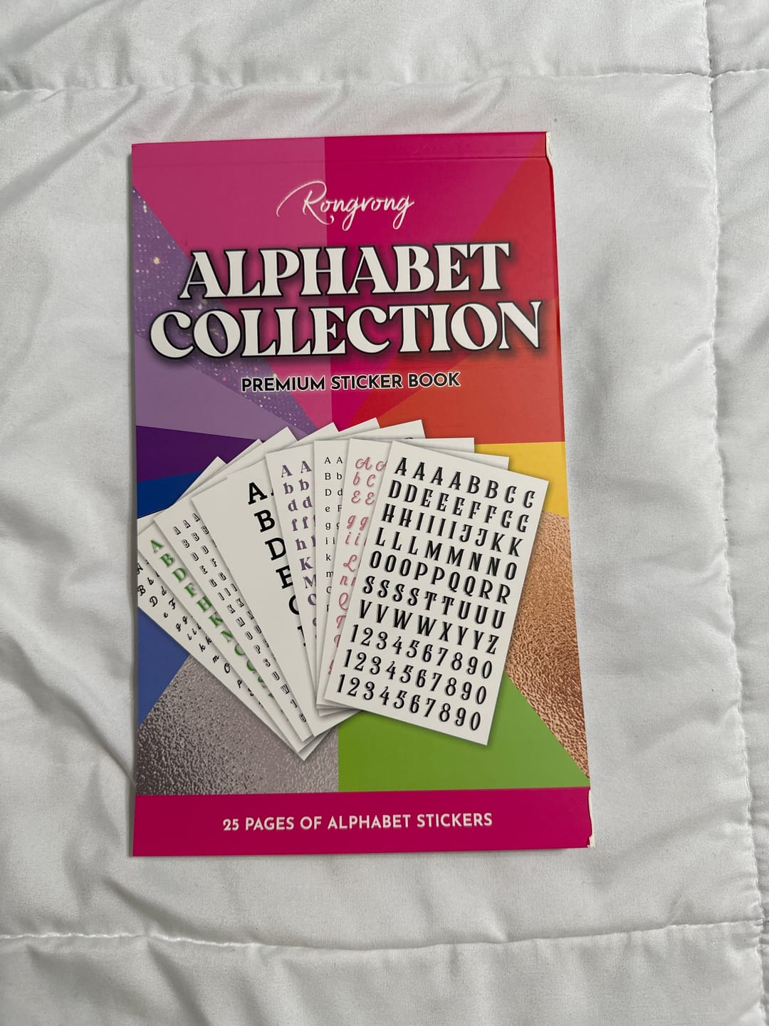 Customer photo review of Alphabet Collection Sticker Book [EVERYDAY]