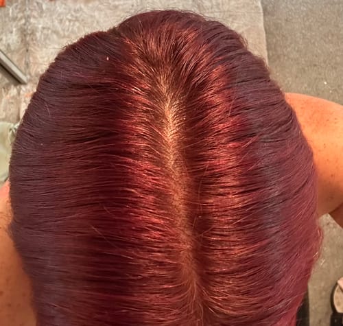 Customer photo review of Instant Dye Shampoo