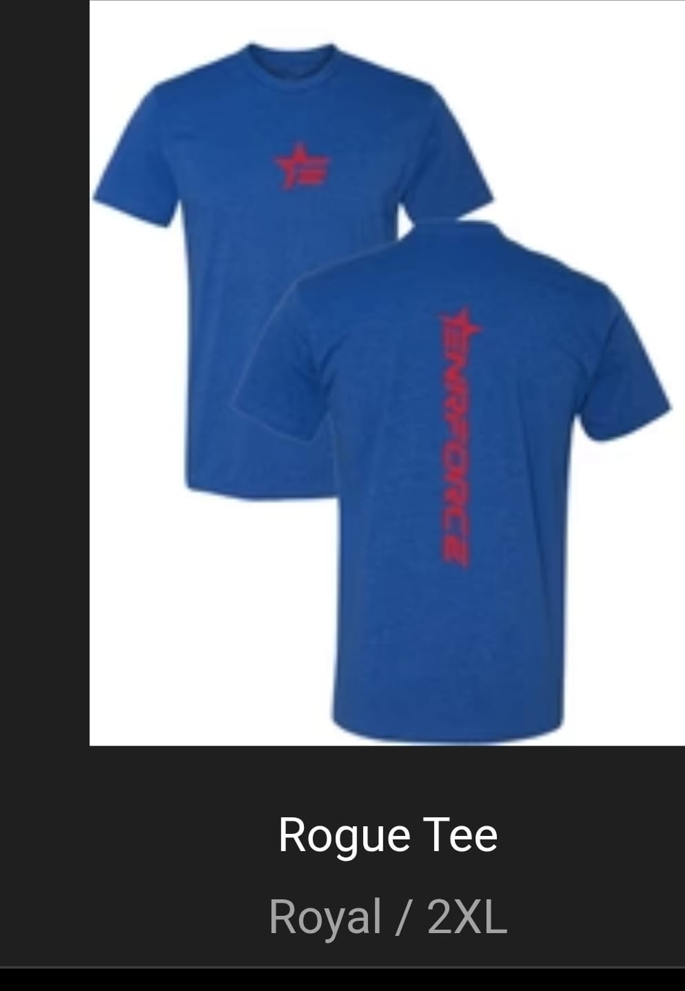 Customer photo review of Rogue Tee