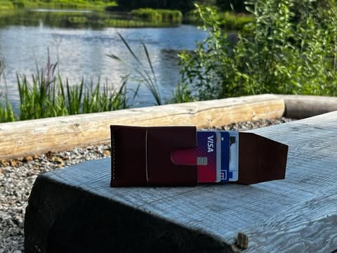Customer photo review of Slimmad plånbok i äkta läder