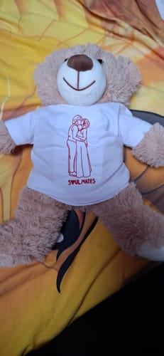 Customer photo review of Custom Soulmate© Embroidery Teddy Bear