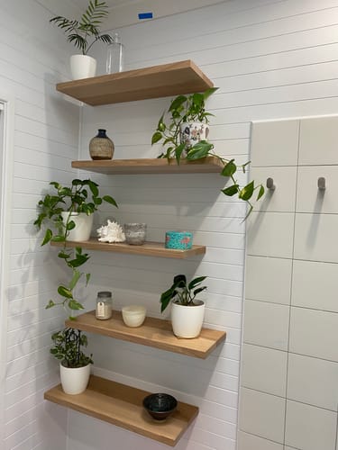 Customer photo review of Floating Shelf