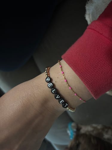 Customer photo review of custom fun juno bracelet (4mm)