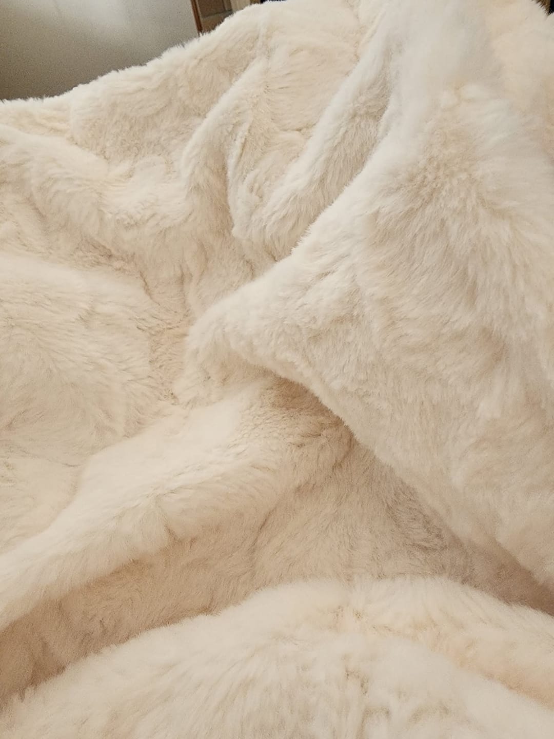 Customer photo review of The Bunny Emotional Support Splash Blanket