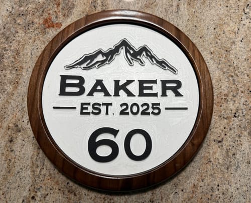 Customer photo review of ColorCore HDPE Plastic - Premium Multi-Layer Engravable Sheets