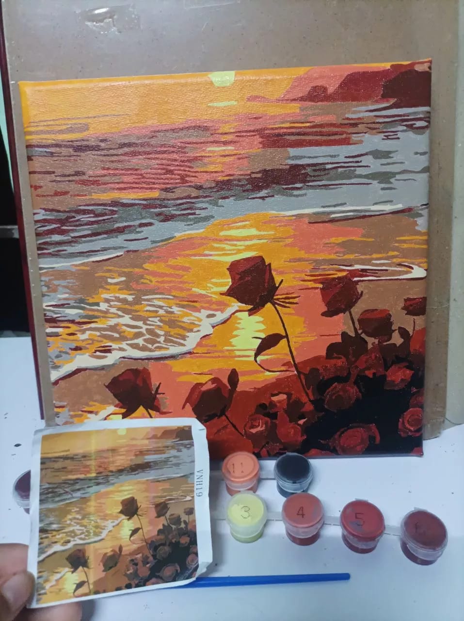 Customer photo review of [BUNDLE OF 3] Pause & Paint – Paint by Numbers Kit
