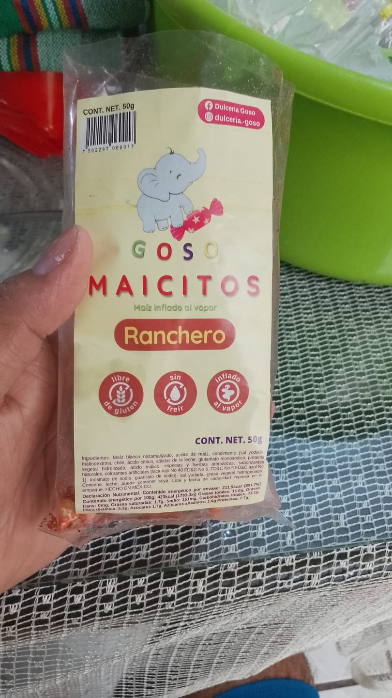 Customer photo review of Maicitos Inflados 50gr Paquetes Mayoreo - Snacks para vender
