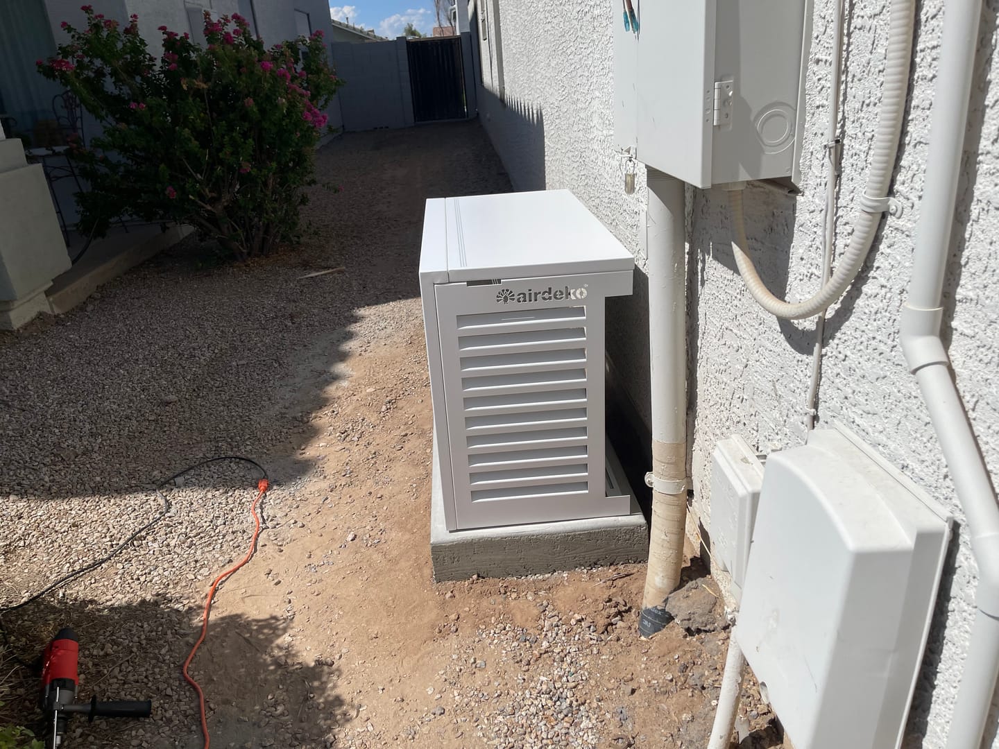 Customer photo review of Mini-Split AC Cover - White