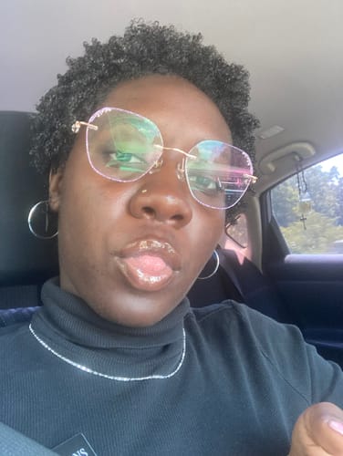 Customer photo review of Wisteria Eyeglasses