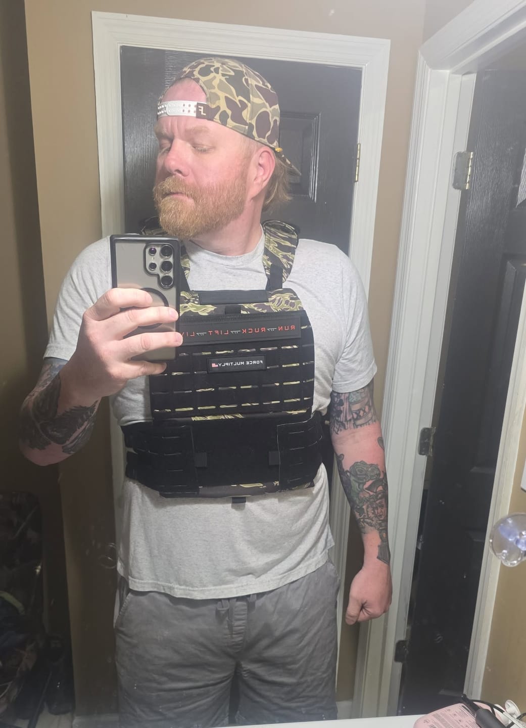 Customer photo review of Centurion Weight Vest - Phoenix Tiger Stripe